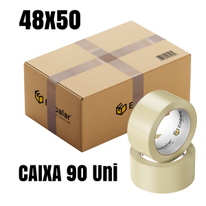 Fita Adesiva Acrílica 48x50 - Caixa com 90 Unidades